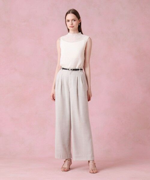 ANAYI / アナイ その他パンツ | 【セットアップ対応商品】リネンライクビエラタックパンツ | 詳細20