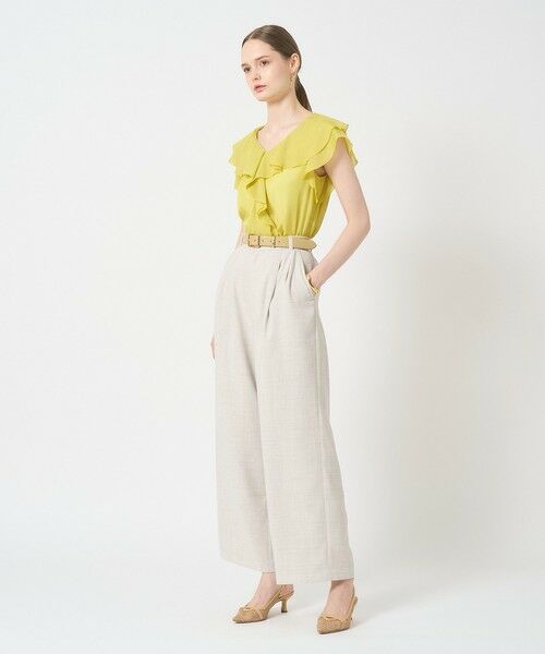 ANAYI / アナイ その他パンツ | 【セットアップ対応商品】リネンライクビエラタックパンツ | 詳細22