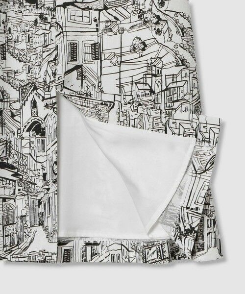 ANAYI / アナイ ミニ・ひざ丈スカート | シティスケーププリントＡライン スカート | 詳細14