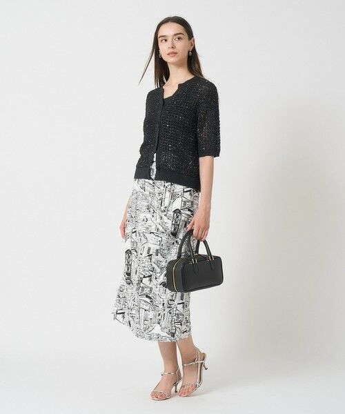 ANAYI / アナイ ミニ・ひざ丈スカート | シティスケーププリントＡライン スカート | 詳細7