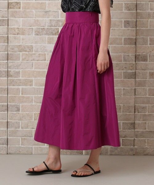 ANAYI / アナイ ミニ・ひざ丈スカート | マイクロタフタサロペット スカート | 詳細1