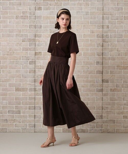 ANAYI / アナイ ミニ・ひざ丈スカート | マイクロタフタサロペット スカート | 詳細7