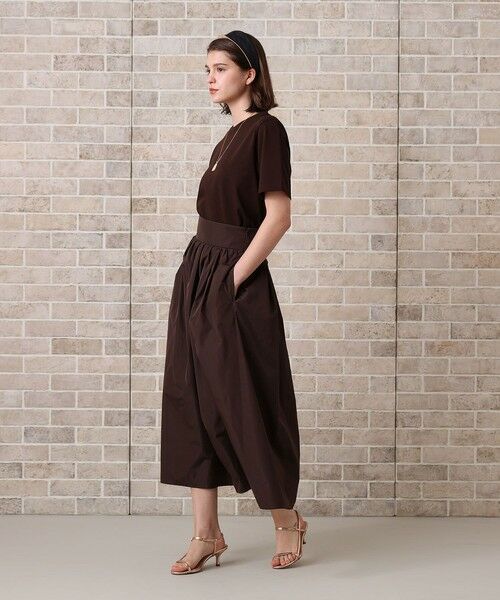 ANAYI / アナイ ミニ・ひざ丈スカート | マイクロタフタサロペット スカート | 詳細8