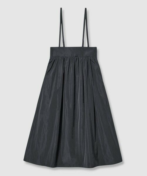 【新品】ANAYI ウールツイルサロペット スカート グレー ANAYI（アナイ）の「ウールツイルストレッチサロペット スカート