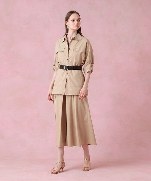 ANAYI / アナイ その他パンツ | 【セットアップ対応商品】ストレッチブロードタックフレアパンツ | 詳細10