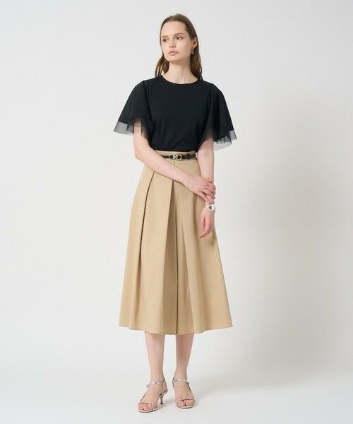 ANAYI / アナイ その他パンツ | 【セットアップ対応商品】ストレッチブロードタックフレアパンツ | 詳細6