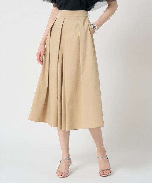 ANAYI / アナイ その他パンツ | 【セットアップ対応商品】ストレッチブロードタックフレアパンツ(beige (11))