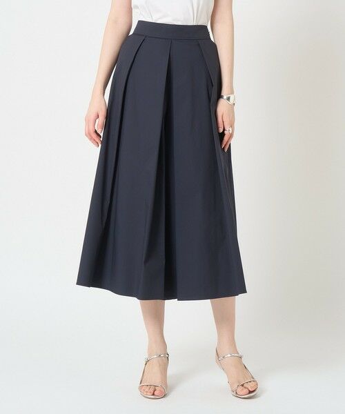 ANAYI / アナイ その他パンツ | 【セットアップ対応商品】ストレッチブロードタックフレアパンツ(navy (65))