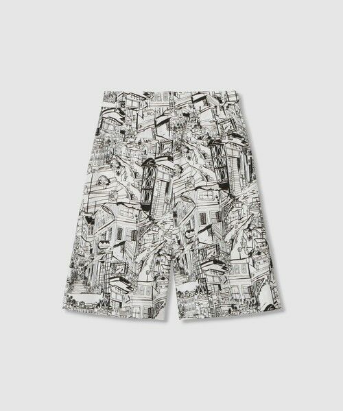 ANAYI / アナイ ショート・ハーフ・半端丈パンツ | シティスケーププリントハーフパンツ | 詳細11