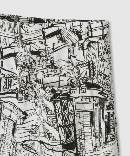 ANAYI / アナイ ショート・ハーフ・半端丈パンツ | シティスケーププリントハーフパンツ | 詳細13