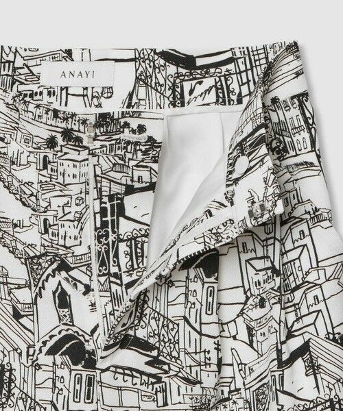 ANAYI / アナイ ショート・ハーフ・半端丈パンツ | シティスケーププリントハーフパンツ | 詳細14