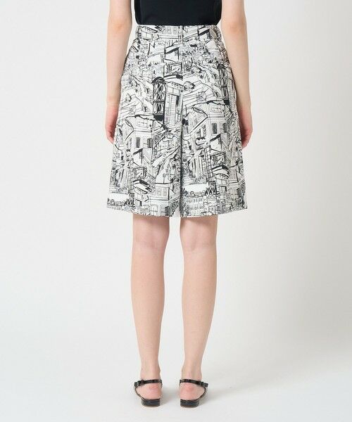 ANAYI / アナイ ショート・ハーフ・半端丈パンツ | シティスケーププリントハーフパンツ | 詳細3
