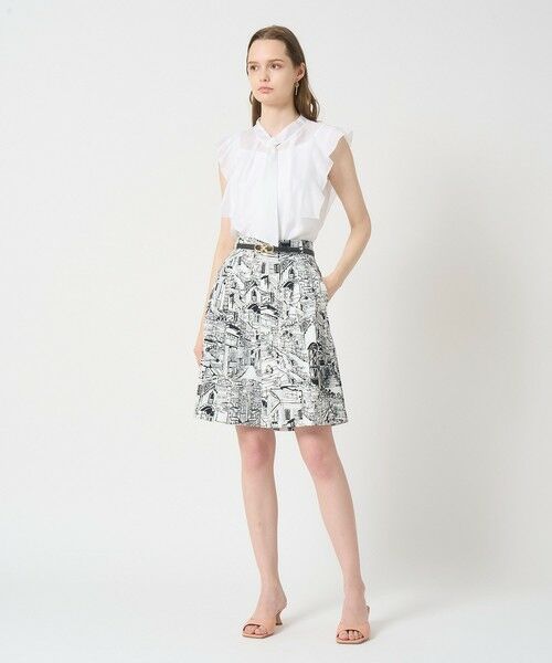 ANAYI / アナイ ショート・ハーフ・半端丈パンツ | シティスケーププリントハーフパンツ | 詳細8
