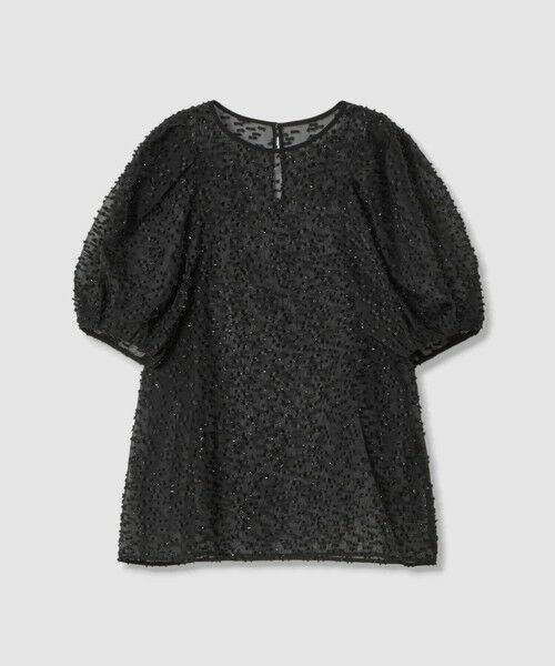 ANAYI / アナイ シャツ・ブラウス | ラメカットジャガードパフスリーブ ブラウス | 詳細6