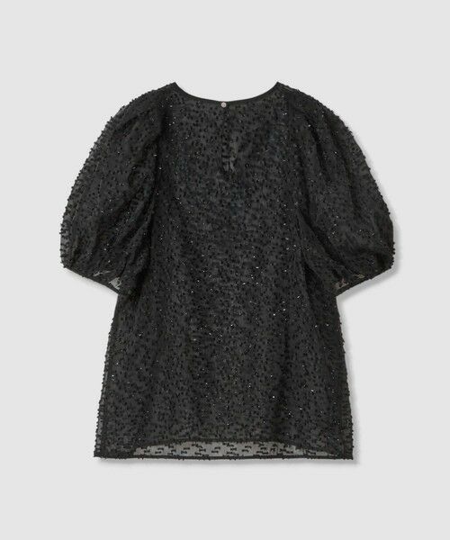 ANAYI / アナイ シャツ・ブラウス | ラメカットジャガードパフスリーブ ブラウス | 詳細7
