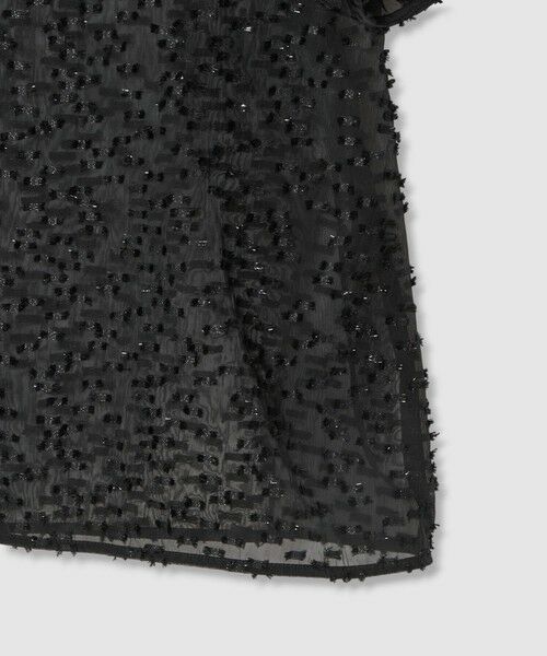 ANAYI / アナイ シャツ・ブラウス | ラメカットジャガードパフスリーブ ブラウス | 詳細9