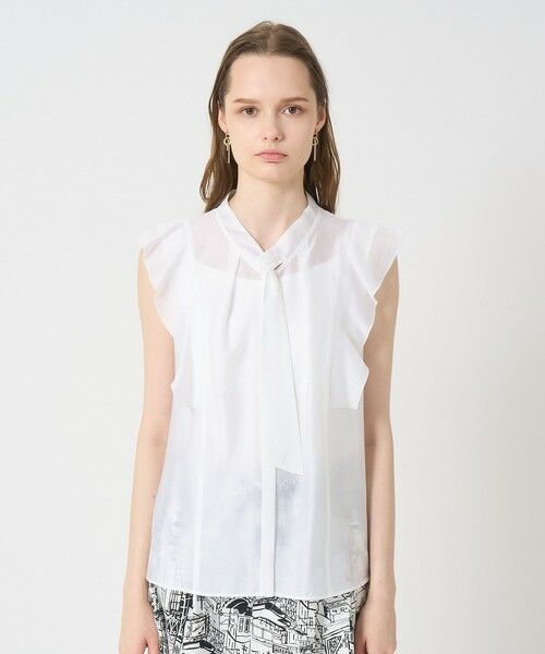 ANAYI / アナイ シャツ・ブラウス | シアーオーガンジーボウタイ ブラウス | 詳細1