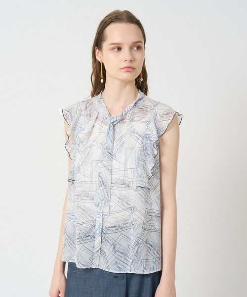ANAYI / アナイ シャツ・ブラウス | チケットプリントボウタイ ブラウス | 詳細4