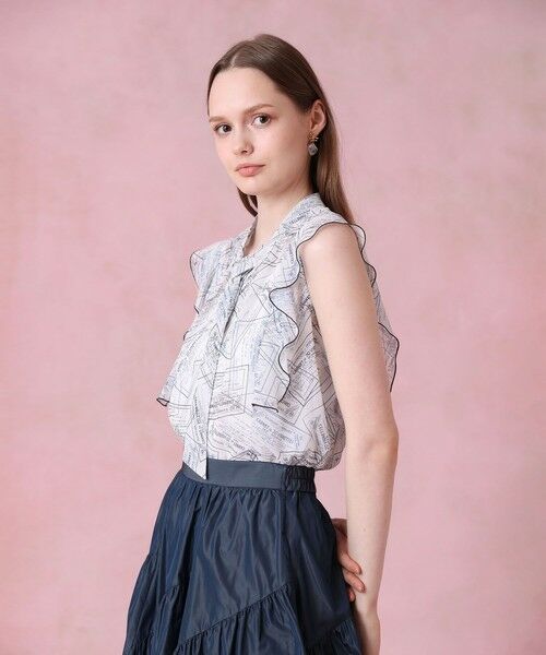 ANAYI / アナイ シャツ・ブラウス | チケットプリントボウタイ ブラウス | 詳細5