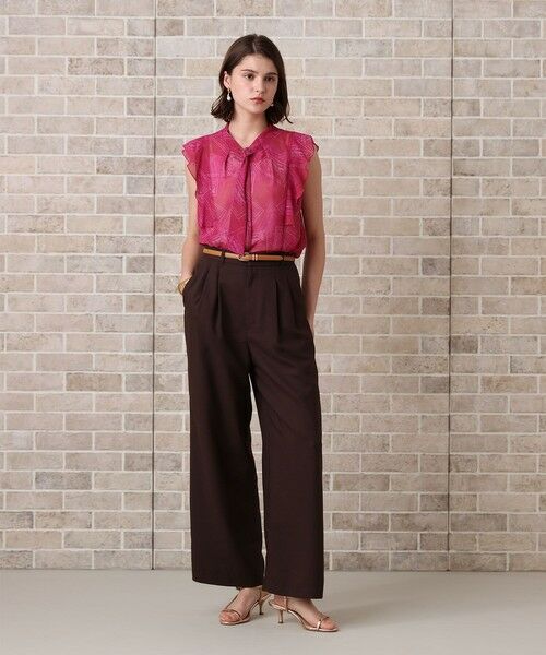 ANAYI / アナイ シャツ・ブラウス | チケットプリントボウタイ ブラウス | 詳細13