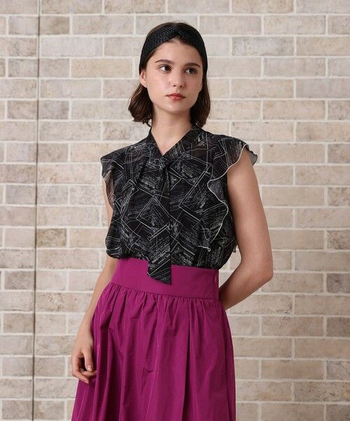 ANAYI / アナイ シャツ・ブラウス | チケットプリントボウタイ ブラウス | 詳細17