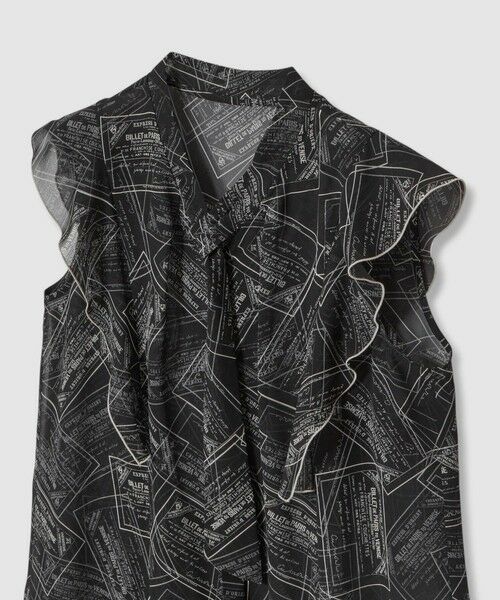 ANAYI / アナイ シャツ・ブラウス | チケットプリントボウタイ ブラウス | 詳細21