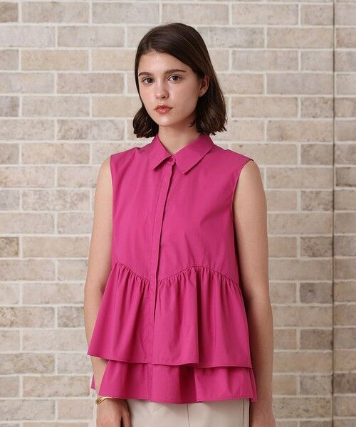 ANAYI / アナイ シャツ・ブラウス | タフタフリルペプラムシャツ | 詳細8