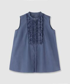 ブラウス シャツ 「セットアップ対応商品」アートリーフノースリコンビ ブラウス レディース ANAYI ブラウス シャツ 「セットアップ対応商品」アートリーフ