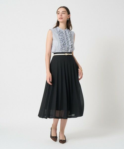 ANAYI / アナイ シャツ・ブラウス | タイプライターノースリフリル ブラウス | 詳細10