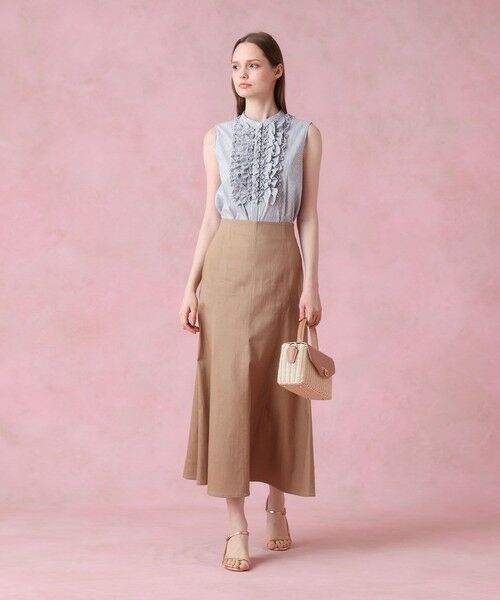 ANAYI / アナイ シャツ・ブラウス | タイプライターノースリフリル ブラウス | 詳細11