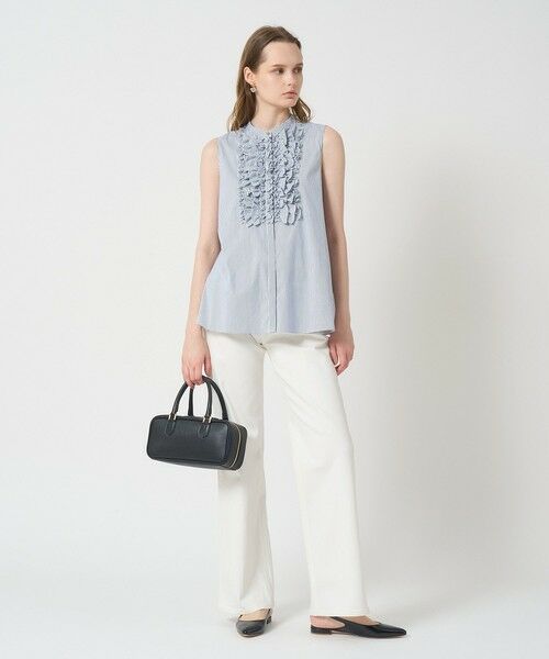 ANAYI / アナイ シャツ・ブラウス | タイプライターノースリフリル ブラウス | 詳細13