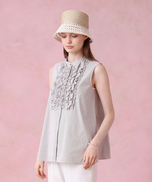 ANAYI / アナイ シャツ・ブラウス | タイプライターノースリフリル ブラウス | 詳細17