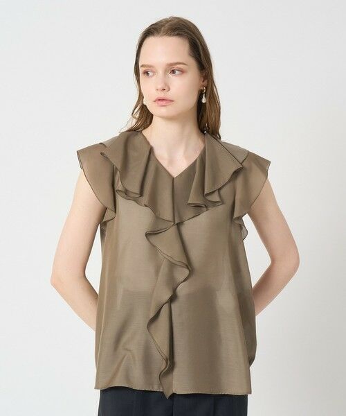 ANAYI / アナイ シャツ・ブラウス | スパンローンラッフル ブラウス | 詳細20