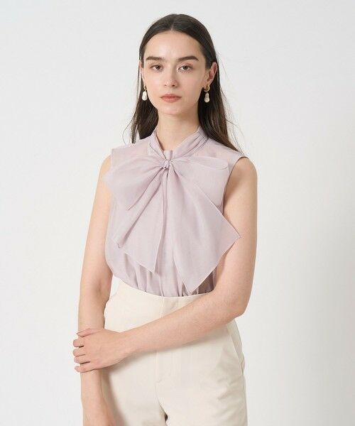 オーガンジーリボンボウタイ ブラウス （シャツ・ブラウス