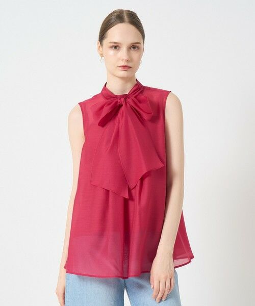 ANAYI / アナイ シャツ・ブラウス | オーガンジーリボンボウタイ ブラウス(red (43))