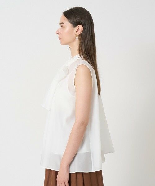 ANAYI / アナイ シャツ・ブラウス | ソフトオーガンジーリボンボウタイ ブラウス | 詳細2