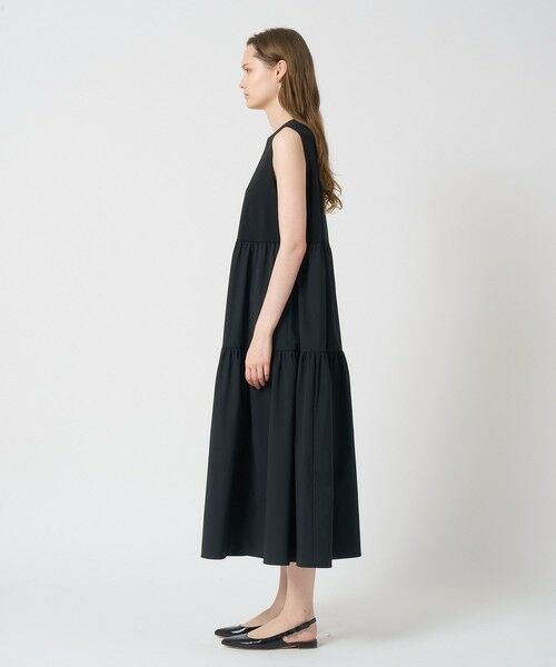 ANAYI / アナイ ロング・マキシ丈ワンピース | ポンチ×タフタティアード ワンピース | 詳細9