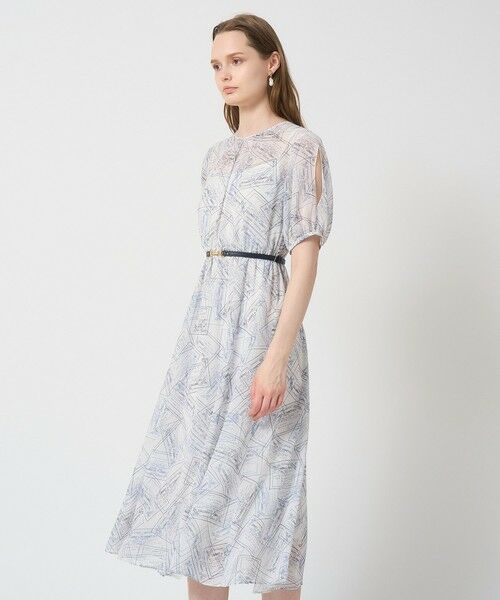 ANAYI / アナイ ロング・マキシ丈ワンピース | チケットプリントスリットスリーブ ワンピース | 詳細1