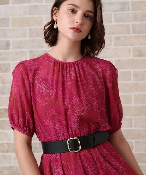 ANAYI / アナイ ロング・マキシ丈ワンピース | チケットプリントスリットスリーブ ワンピース | 詳細15