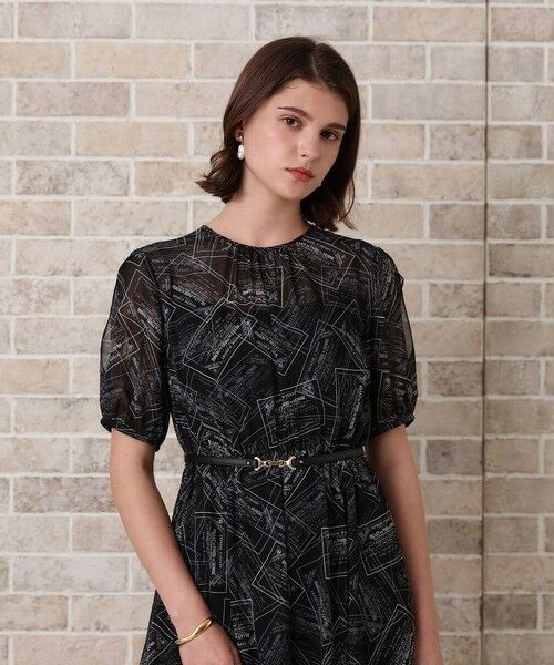 ANAYI / アナイ ロング・マキシ丈ワンピース | チケットプリントスリットスリーブ ワンピース | 詳細25