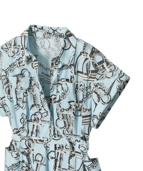 ANAYI / アナイ ミニ丈・ひざ丈ワンピース | マリンチェーンプリントポケット ワンピース | 詳細16