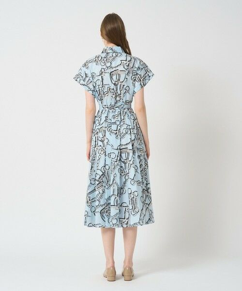 ANAYI / アナイ ミニ丈・ひざ丈ワンピース | マリンチェーンプリントポケット ワンピース | 詳細3