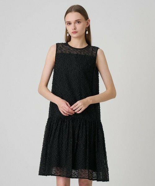 ANAYI / アナイ ミニ丈・ひざ丈ワンピース | ラメカットジャガードミニ ワンピース | 詳細2