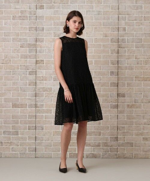 ANAYI / アナイ ミニ丈・ひざ丈ワンピース | ラメカットジャガードミニ ワンピース | 詳細5