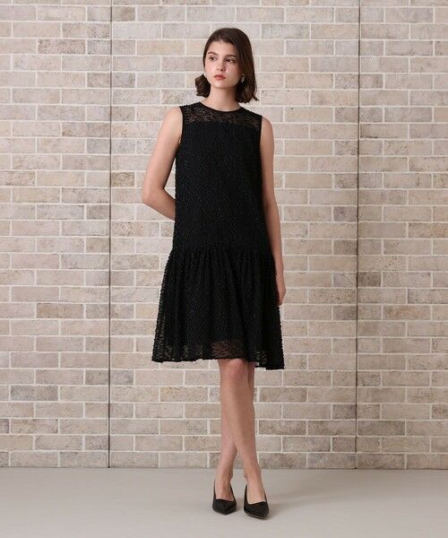 ANAYI / アナイ ミニ丈・ひざ丈ワンピース | ラメカットジャガードミニ ワンピース | 詳細6