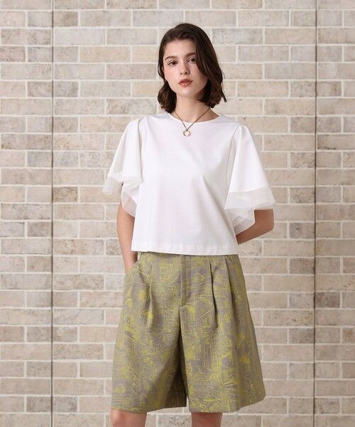 ANAYI / アナイ カットソー | ポンチオーガン使いフレア袖 プルオーバー | 詳細4