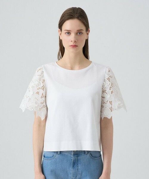 ANAYI / アナイ カットソー | コンパクトポンチスカラップ袖 プルオーバー | 詳細1