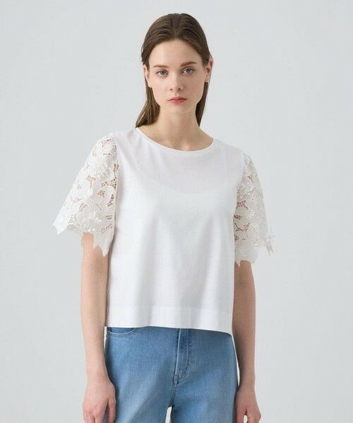 ANAYI / アナイ カットソー | コンパクトポンチスカラップ袖 プルオーバー | 詳細4