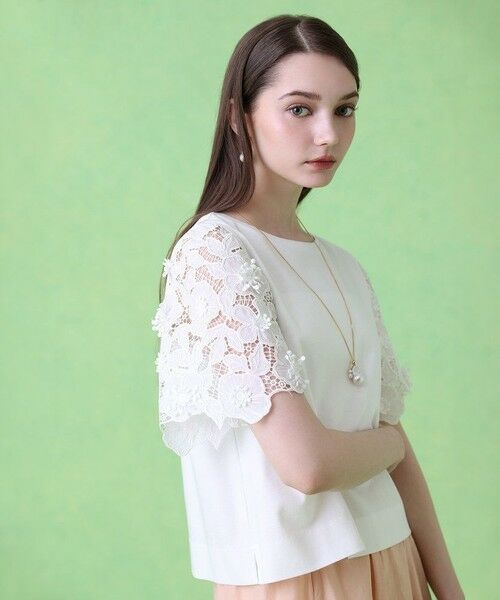 ANAYI / アナイ カットソー | コンパクトポンチスカラップ袖 プルオーバー | 詳細8