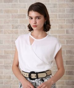 ANAYI / アナイ ニット・セーター | アシメカシュクールプルオーバー